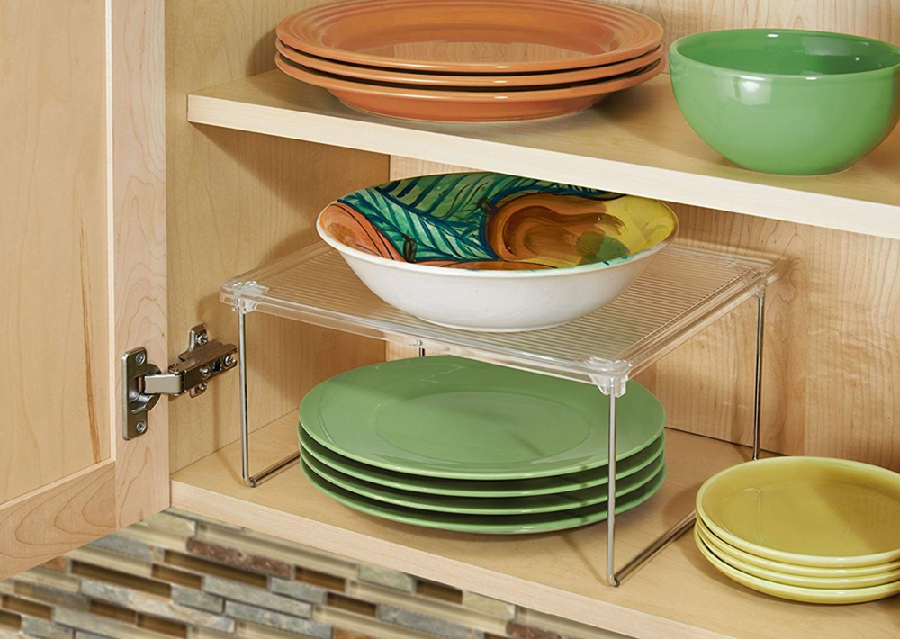 Extra shelf for cabinets, PANTRY CABINET SHELF, 30,5 x 25,4 x H 15,2 cm, Clear