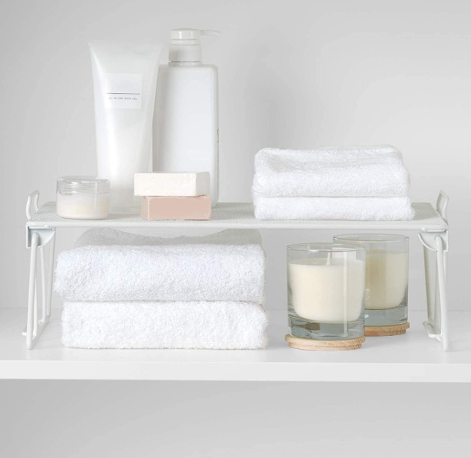 Extra shelf for cabinets, StackableESTANTE APILABLE, 41 x 25,5 x H 15 cm, White