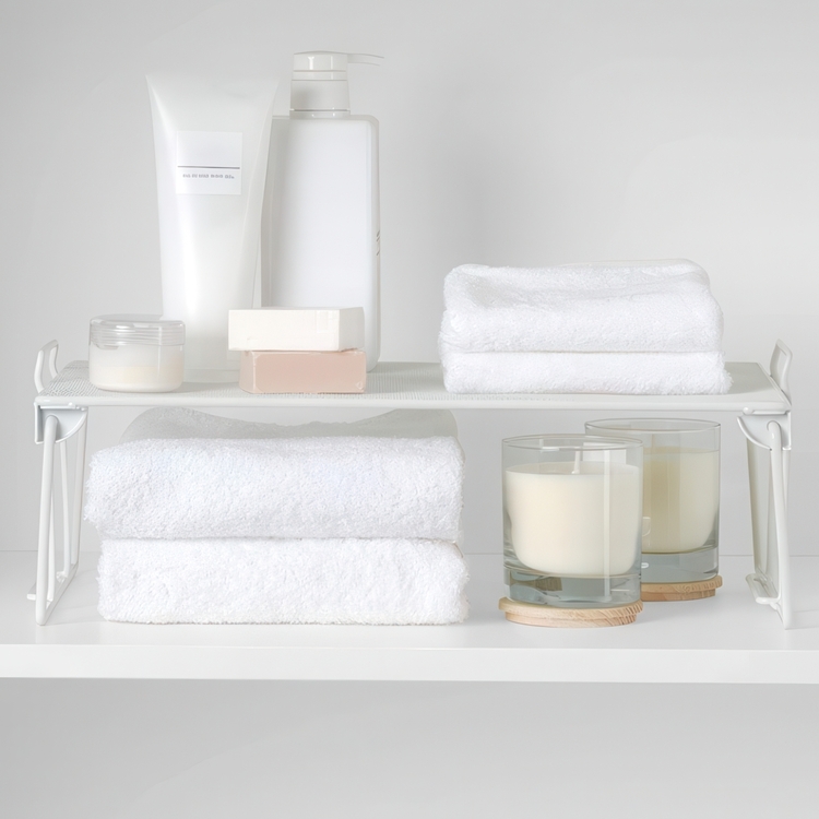 Extra shelf for cabinets, StackableESTANTE APILABLE, 41 x 25,5 x H 15 cm, White