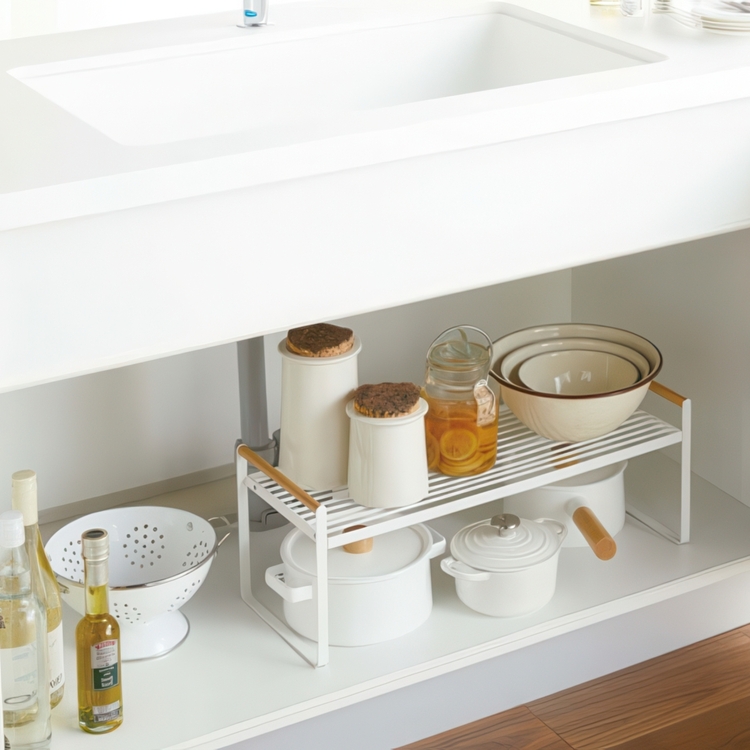 Extra shelf, TOSCA STORAGE RACK, 60 × 22,5 × H22 cm, Yamazaki, White