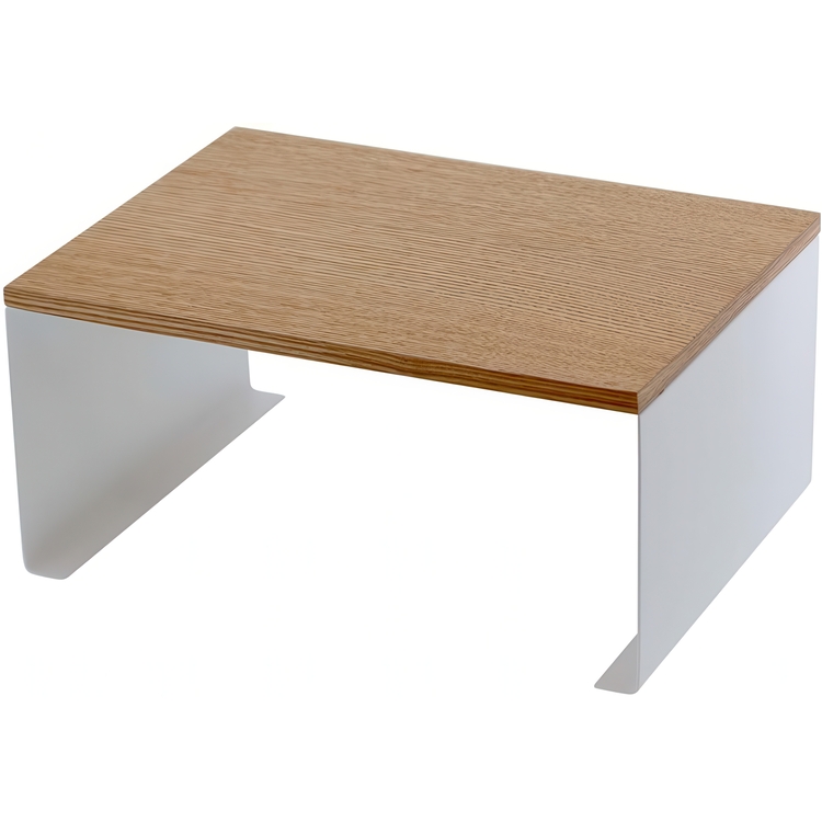 Extra shelf, TOSCA WOOD TOP, 30,5 x 22 x H 14,5 cm, Yamazaki, White / Wood