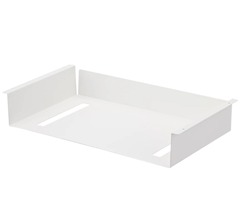 Under Table shelf, YAMAZAKI TOWER, 44 x 24,5 x H 7 cm, White