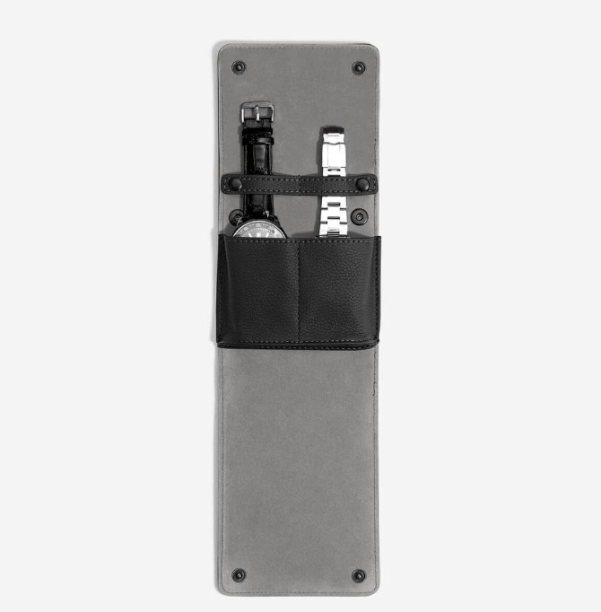 Case for watches, STACKERS WATCH WRAP, 14,5 x 11 x 2,5 cm, Black