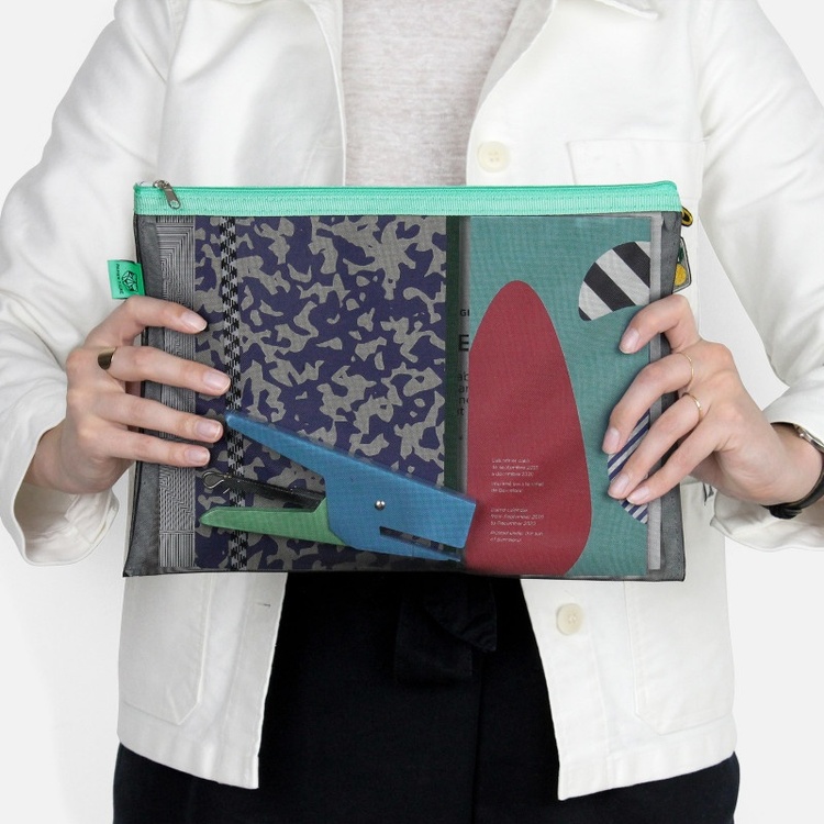 Case, PAPIER TIGRE LARGE MESH POCKET, 24 x 31 cm