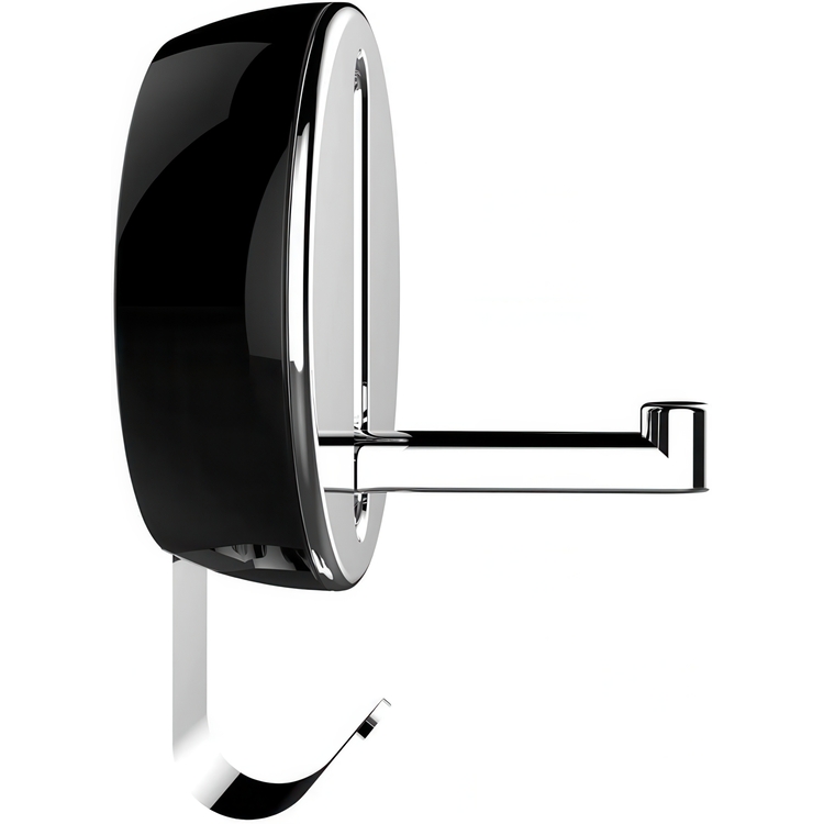 Folding hanger with hook, DELTA FLIP HOOK, Silver / Black