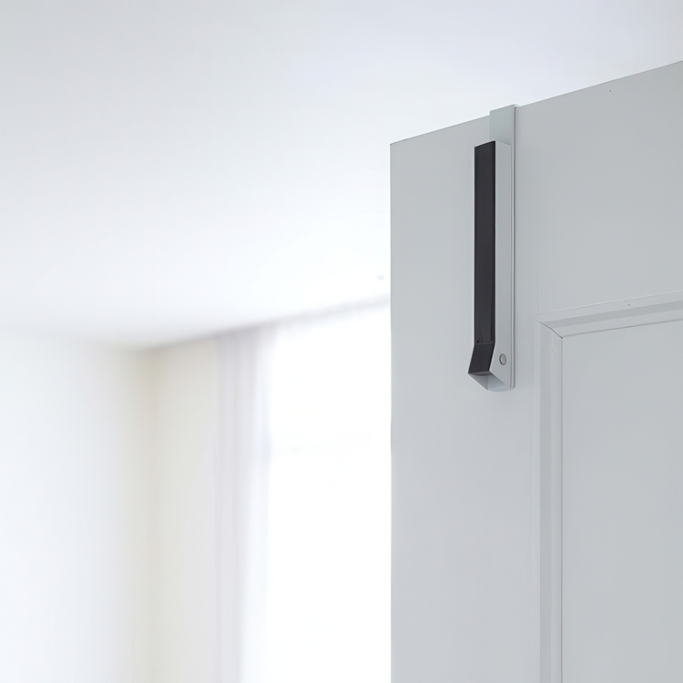 Folding clothes hanger, SMART FOLDING DOOR HANGER, Yamazaki, White / Black