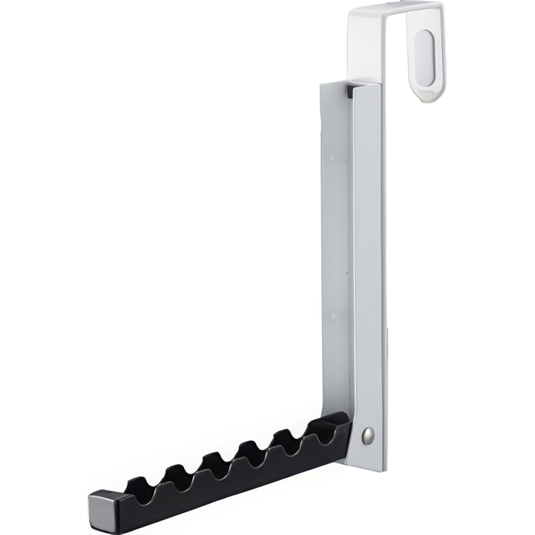 Folding clothes hanger, SMART FOLDING DOOR HANGER, Yamazaki, White / Black