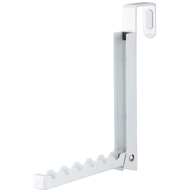 Folding clothes hanger, SMART FOLDING DOOR HANGER, Yamazaki, White