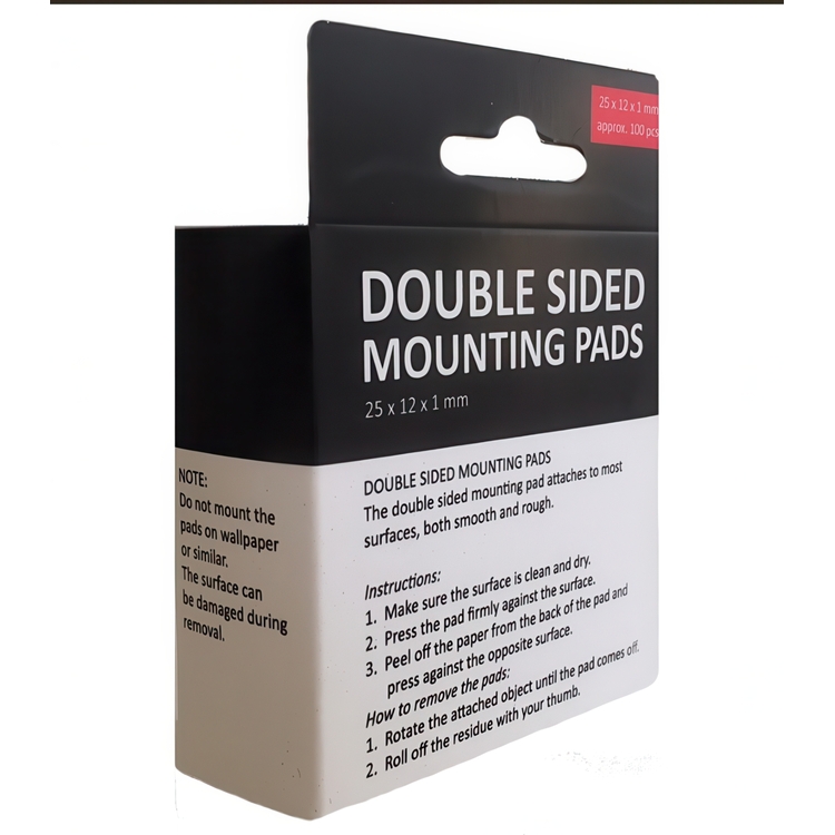 Mounting Pads, Double sided, 100 psc, BÜNGERS, White