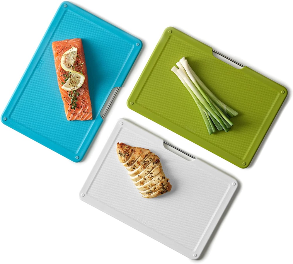 Cutting Boards, Under shelf, FOLIO SLIM SET, Joseph Joseph, Soft Gold /Grey /Assorted