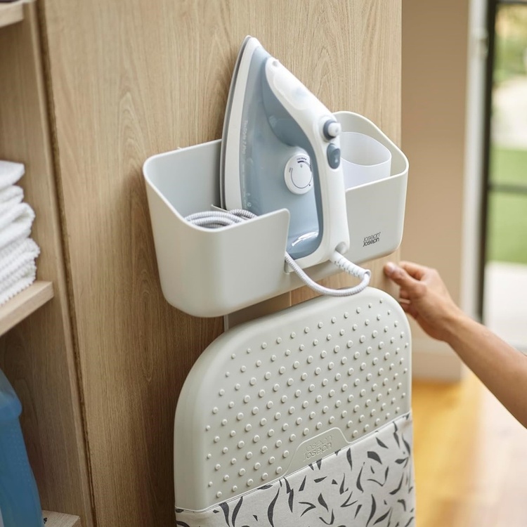 Storage for Ironing board and Iron, JOSEPH JOSEPH IRON HUB, Ecru