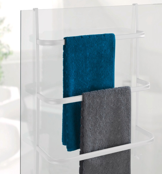 Over-Door Organizer, TOWEL RAIL, 54,5 x 21,5 x H 77,5 cm, White