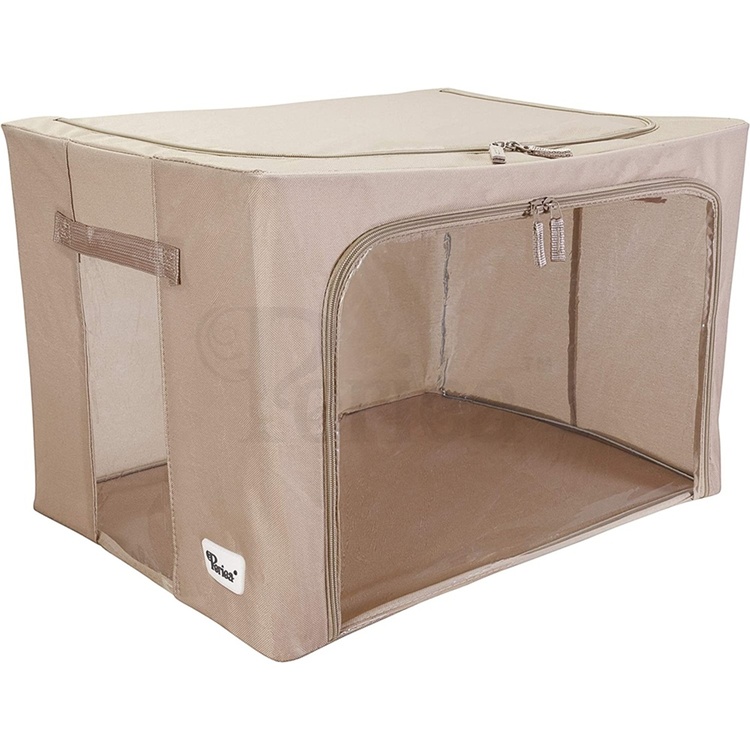 Storage box, BEAU LARGE, 53 x 41 x H 35,5cm , Camel Beige