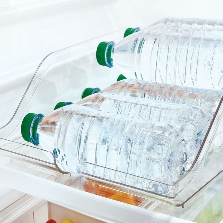 Fridge Storage, RPET CRISP BEVERAGE BIN, 35,6 x 26,4 x 9,5 cm, Transparent