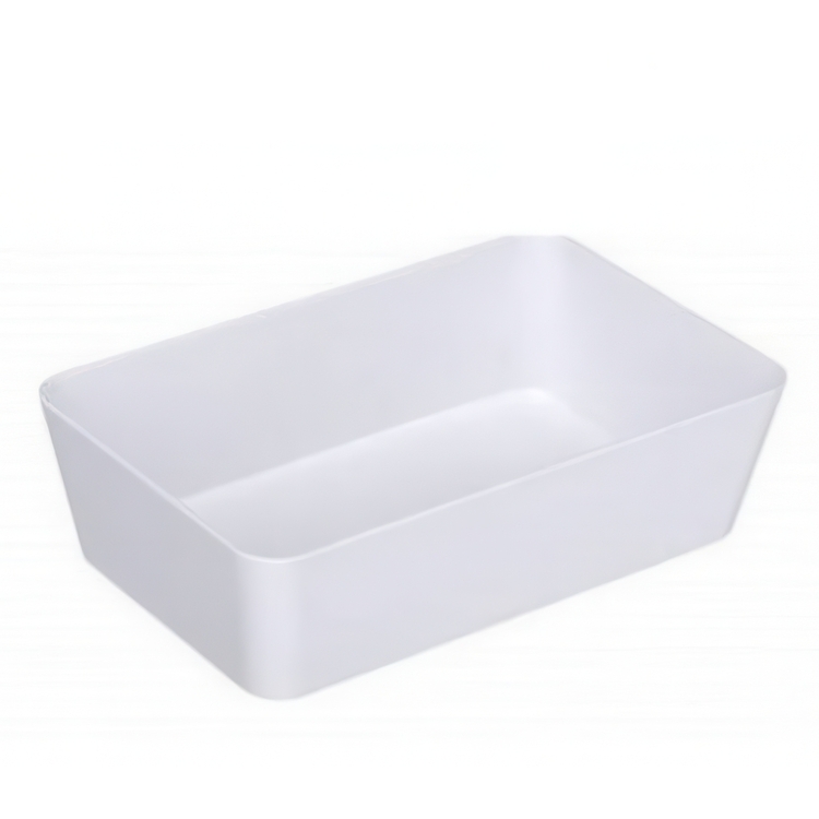 Storage tray, CANDY, 22 x 14 x H 6 cm, White
