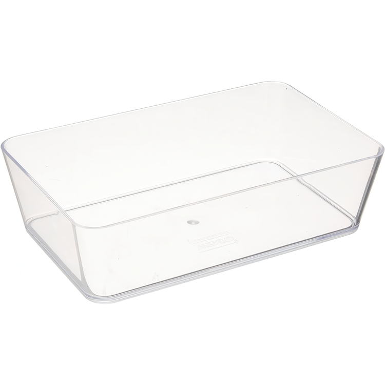 Storage tray, CANDY, 22 x 14 x H 6 cm, Clear