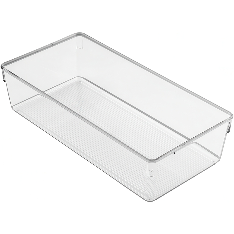 Storage Tray, DRESSER DRAWER ORGANISER, MEDIUM, 30,5 cm x 15,2 cm x H 7,6 cm, Transparent