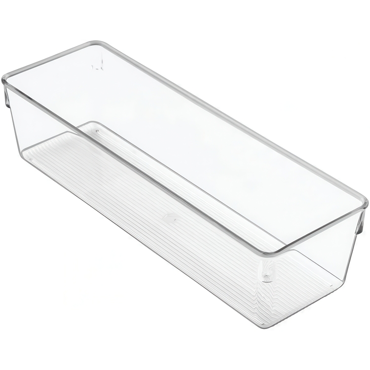 Storage Tray, DRESSER DRAWER ORGANISER SLIM, 30,5 x 10,2 x H 7,6 cm, Transparent