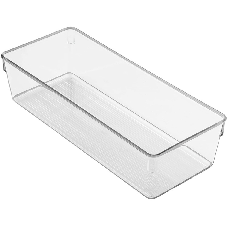 Storage Tray, DRESSER DRAWER ORGANISER SMALL, 30,5 x 12,7 x H 7,6 cm, Clear