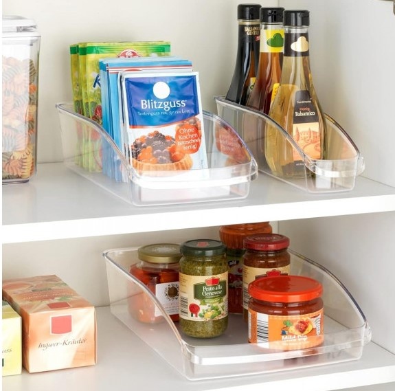 Refrigerator storage tray, FRIGO SMALL, 32 x 7,5 x H 8 cm, Clear