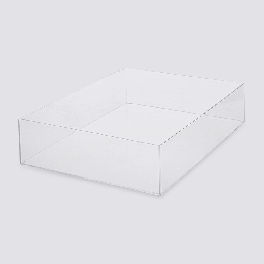 Storage tray, Stackable, SELENA ORGANISER XL, 38,5 x 25,6 x H 8,5 cm, Clear 