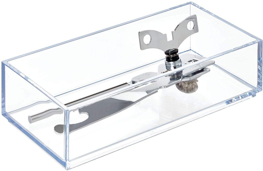 Storage tray, Stackable, CLARITY ORGANISER SMALL, 10,2 x 20,3 x H 5 cm, Clear 