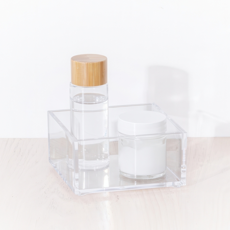 Storage tray, Stackable, SELENA ORGANISER XS, 9,6 x 9,6 x H 4,8 cm, Clear