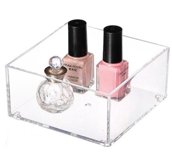 Storage tray, Stackable, SELENA ORGANISER XS, 9,6 x 9,6 x H 4,8 cm, Clear 