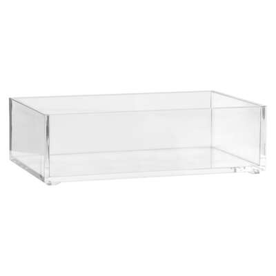 Storage tray, Stackable, SELENA ORGANISER SMALL, 16 x 9,7 x H 4,8 cm, Clear 