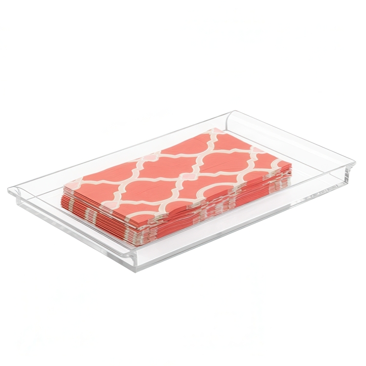 Storage Tray, VANITY TRAY, 30,5 x 18 cm, Clear