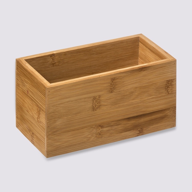 Storage Box in Bamboo, TIDY SMART, 18 x 9,5 x H 9 cm, Nature