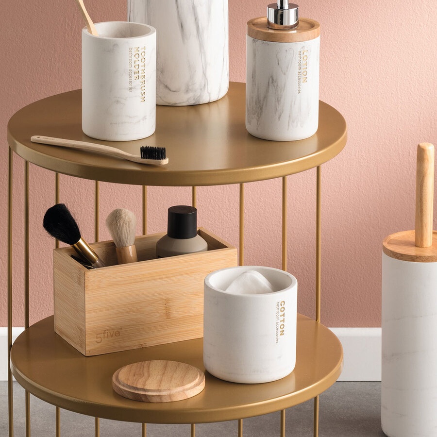 Storage Box in Bamboo, TIDY SMART, 18 x 9,5 x H 9 cm, Nature