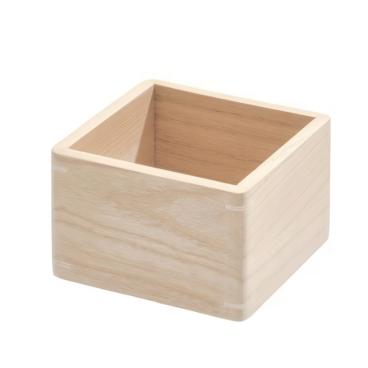 Storage Box, THE HOME EDIT COLLECTION ECO WOOD SMALL BIN, 11,4 x 11,4 x H 7,6 cm, Nature