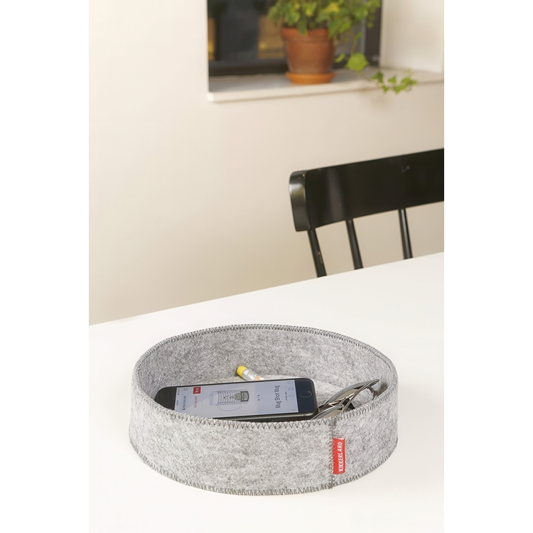 Storage trays, Set of 2, CATCH-ALL TRAYS, Grey