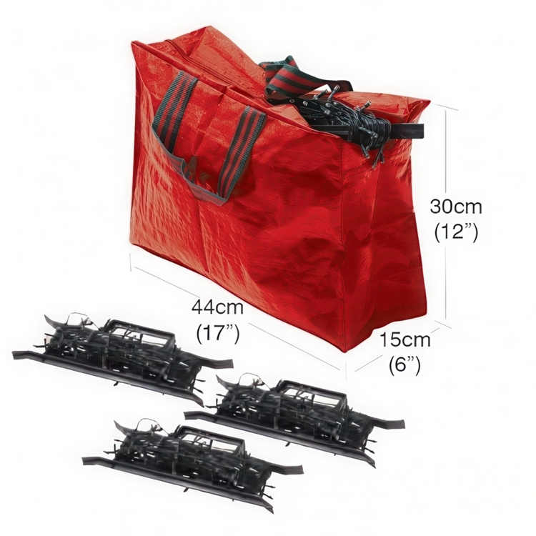 Cable Winders, Set of 3 + Storage Bag, LIGHTNING STORAGE, Red / Black