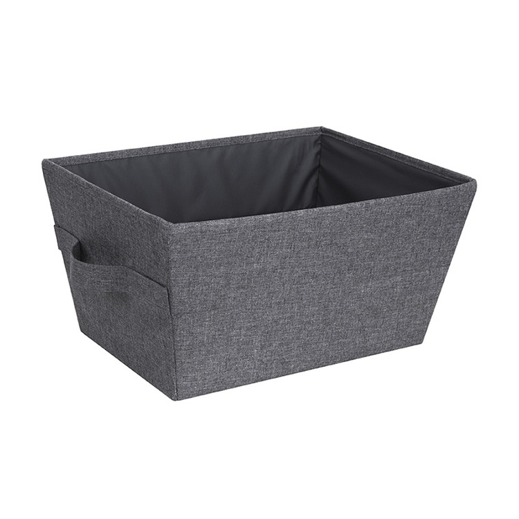 Medium storage basket in fabric, Bigso, grey