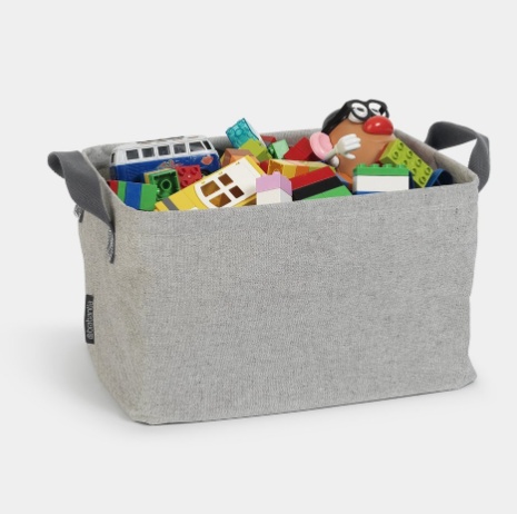 Storage Basket, Foldable, BRABANTIA, 37 x 44 x H 26 cm, Beige-Grey