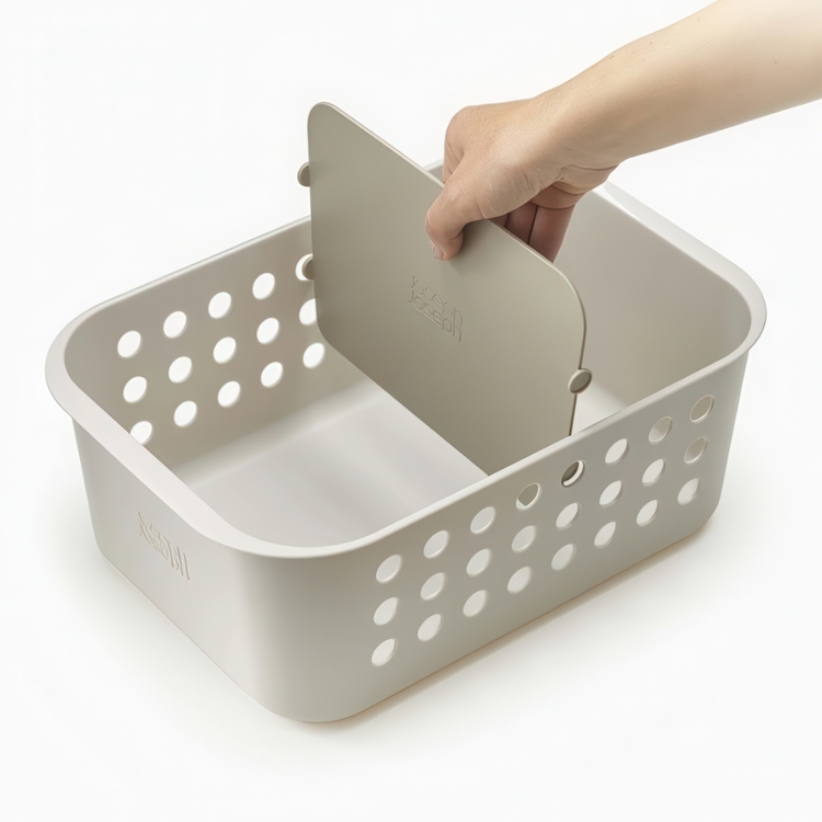 Storage Basket, , EASY STORE LARGE, 24 x 35 x H 15,8 cm , Joseph Joseph, Light grey