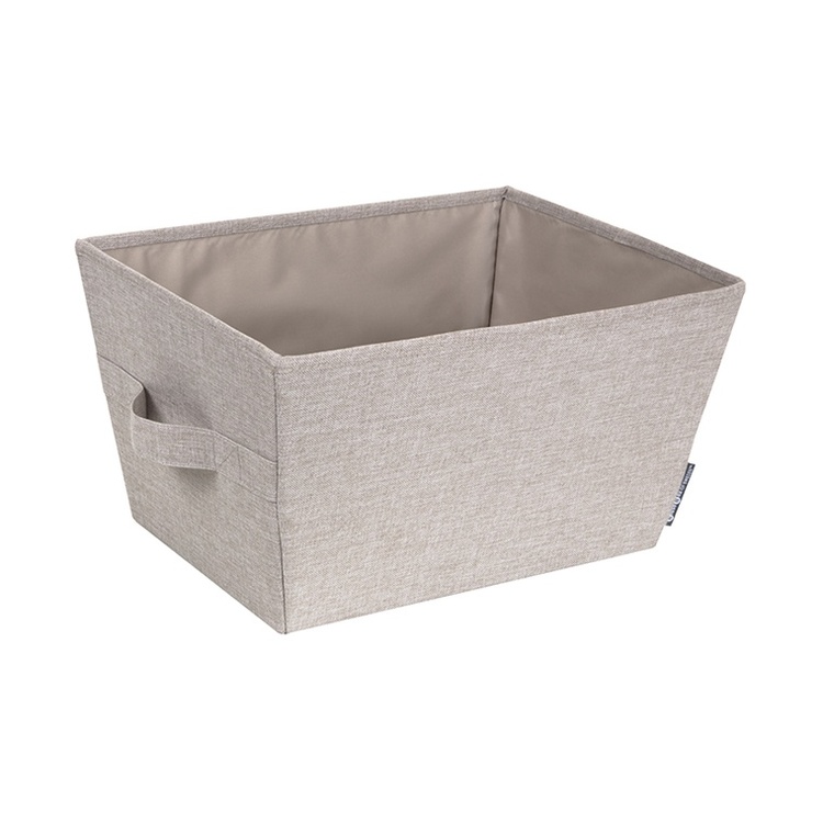 Storage basket, BIGSO TAPERED BIN MEDIUM, 40 x 30 x H 22 cm, Beige