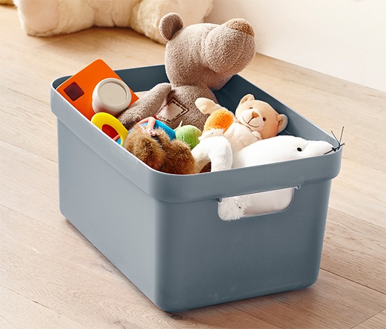 Storage Basket, 13 Liter, SIGMA BASKET MEDIUM, 35 x 24,6 x H 18,3 cm, Blue