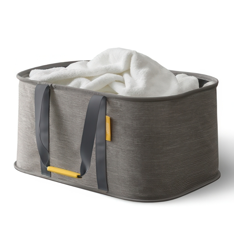Laundry Basket, Collapsible, HOLD-ALL, Joseph Joseph 53 x 36 x H 25 cm, Grey