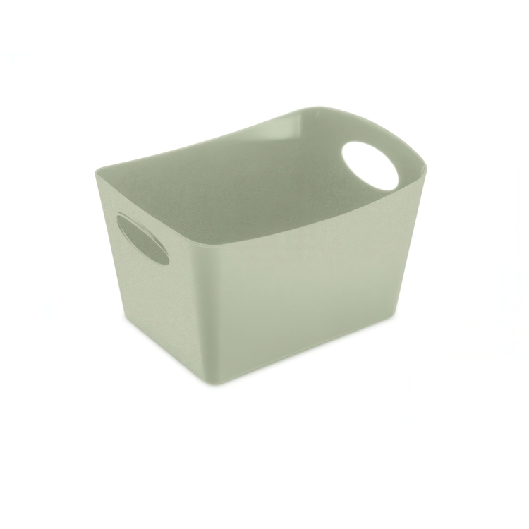 Storage basket, KOZIOL BOXXX ORGANIC SMALL, 13 x 19 x H 11 cm, Light Green