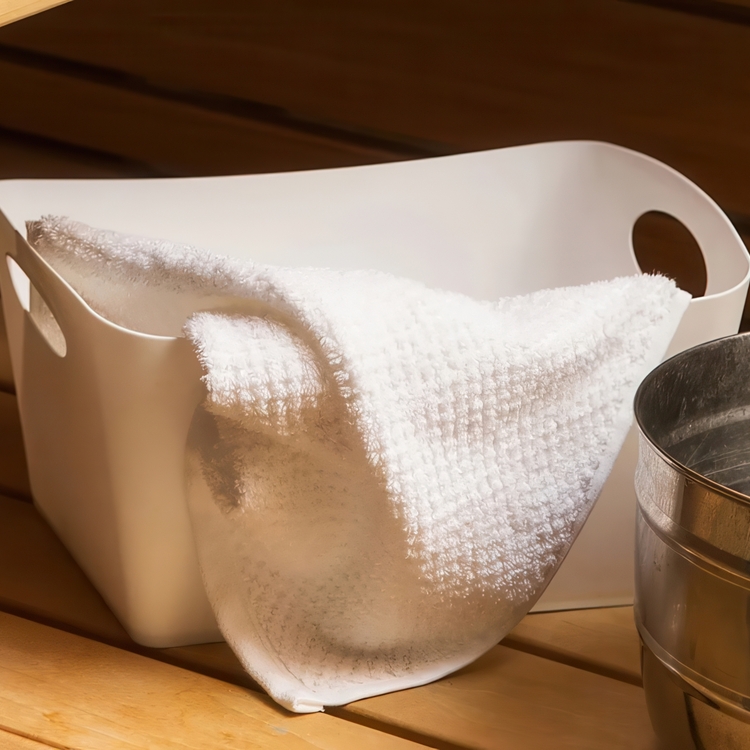 Storage basket, KOZIOL BOXXX ECO MEDIUM, 20 x 30 x H 15 cm, White