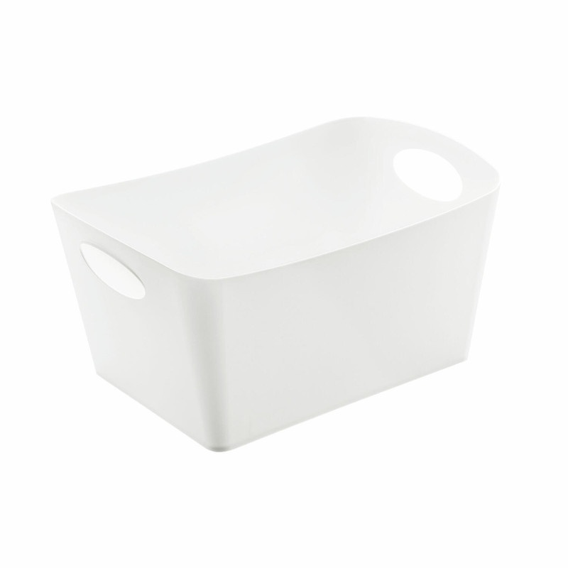 Storage basket, KOZIOL BOXXX ECO MEDIUM, 20 x 30 x H 15 cm, White