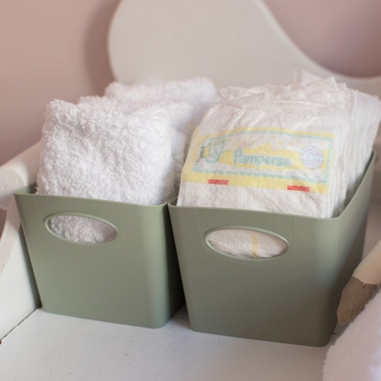 Storage basket, KOZIOL BOXXX ECO MEDIUM, 20 x 30 x H 15 cm, White