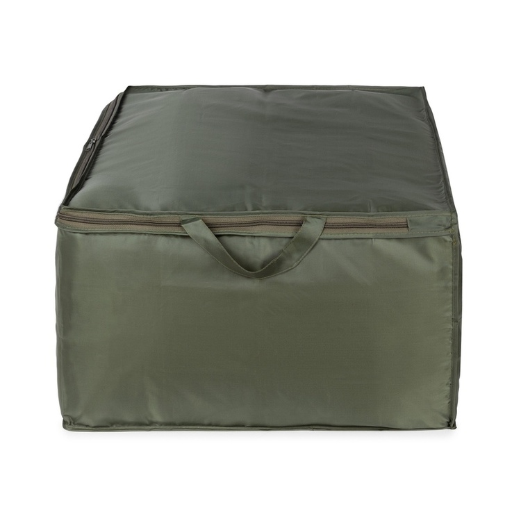 Box for quilts, Soft, ECOLOGICAL GREEN, 70 x 50 x H 30 cm, Green