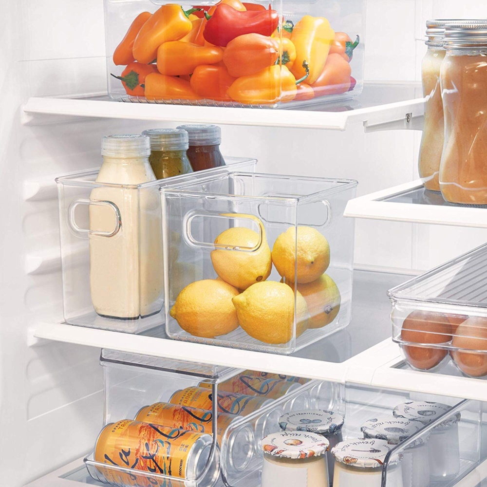 Storage Box, Square, ID PANTRY BINZ, 15 x 15 x H 15 cm, Transparent