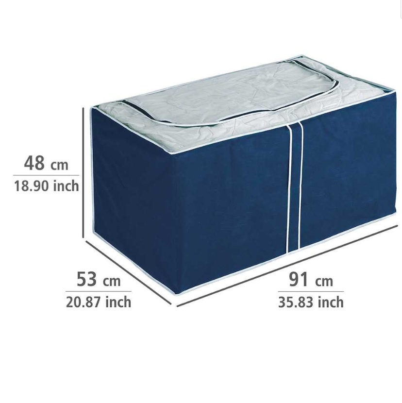 Storage box, soft, JUMBO AIR, 91 x 53 x 48 cm, Blue