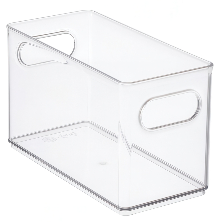 Storage Box, Stackable, THE HOME EDIT NARROW PANTRY BIN, 25,4 x 12,4 x H15,2 cm ,Clear