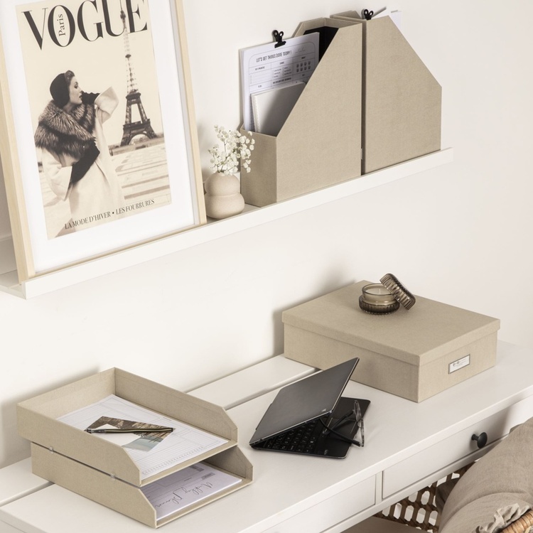 Storage Set, 5 pcs, BIGSO HOLGER DESK SET CANVAS